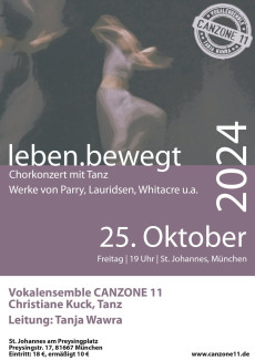 Plakat Canzone11 leben.bewegt